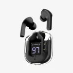 T12 Max Wireless Earbuds-Crystal Earbud - Image 3