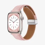 Leather Magnetic Buckle Hublot Strap for Apple Watch Series - Image 7
