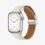 Leather Magnetic Buckle Hublot Strap for Apple Watch Series - Image 5