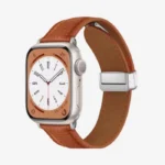 Leather Magnetic Buckle Hublot Strap for Apple Watch Series - Image 4